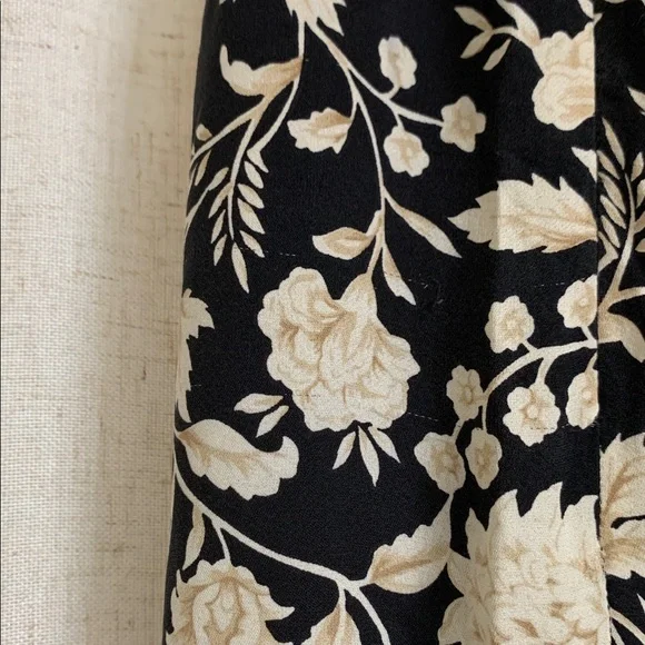 Talbots 1990’s 100% Silk Vintage Wrap Long Floral Elegant Formal Skirt 6 - Picture 11 of 11